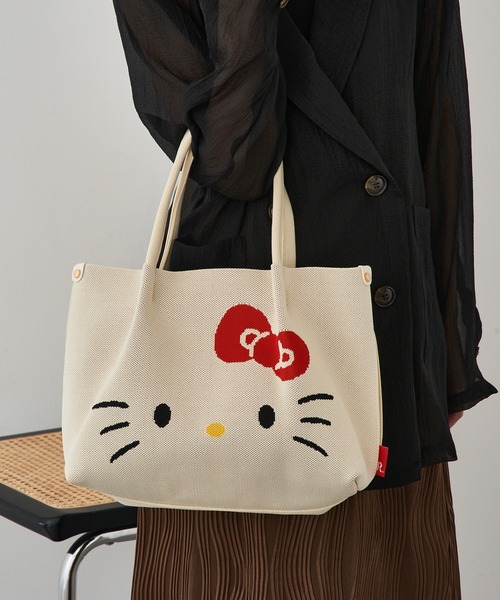 ROOTOTE(ルートート)の「【ROOTOTE】IP.デリ.ルフル.ハローキティ-A 8382(トートバッグ・レディース・アイボリー/レッド/ブラック/ピンク/ブラック系1/ベージュ系1/ライトブルー・FREE)」の2枚目の写真