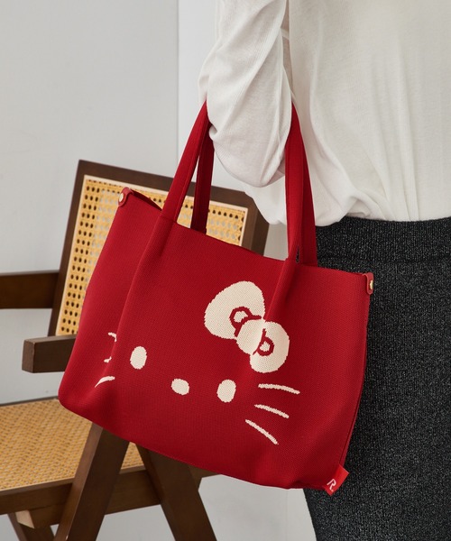 ROOTOTE(ルートート)の「【ROOTOTE】IP.デリ.ルフル.ハローキティ-A 8382(トートバッグ・レディース・アイボリー/レッド/ブラック/ピンク/ブラック系1/ベージュ系1/ライトブルー・FREE)」の21枚目の写真