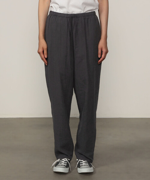 送料無料◆2025新品  EXCLUSIVE】 STORE WOMEN'S PANTS STREIGHT EASY GAUZE COTTON パンツ