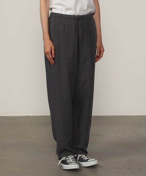 洋服通販 - 新作アイテムを EXCLUSIVE】 STORE WOMEN'S PANTS STREIGHT EASY GAUZE COTTON パンツ
