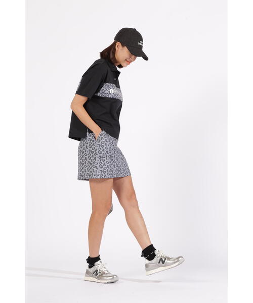 ニューバランスゴルフ　セットアップ　ポロシャツ　スカート　小さいサイズ　ロゴ　黒 New Balance Golf ニューバランス ゴルフ レディース ポロシャツ