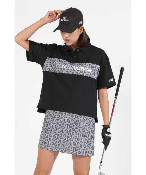 New Balance - ママーーーー 新品未使用 NEW BALANCE GOLFポロシャツ セール】【new balance golf】レオパード柄×ロゴ ハーフスリーブ