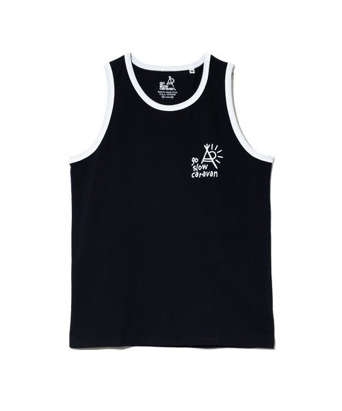 go slow caravan（ゴースローキャラバン）の「USA/C カラーバインダー タンクトップ（タンクトップ・メンズ・イエロー/ブルー/ブラック/ホワイト・LARGE/MEDIUM）」の14枚目の写真
