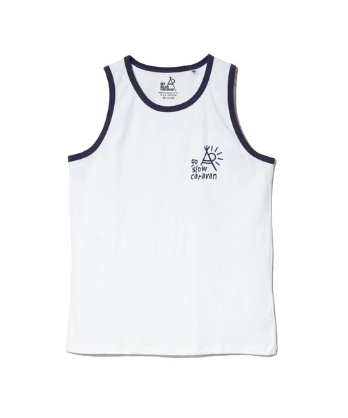go slow caravan（ゴースローキャラバン）の「USA/C カラーバインダー タンクトップ（タンクトップ・メンズ・イエロー/ブルー/ブラック/ホワイト・LARGE/MEDIUM）」の16枚目の写真
