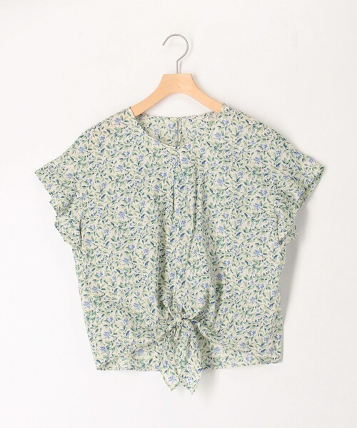 NOLLEY'S LIGHT(ノーリーズライト)の「コットンローンプリントフロントリボンブラウス(シャツ/ブラウス・レディース・グリーン系その他3/イエロー系その他・38)」の14枚目の写真