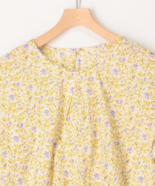 NOLLEY'S LIGHT(ノーリーズライト)の「コットンローンプリントフロントリボンブラウス(シャツ/ブラウス・レディース・グリーン系その他3/イエロー系その他・38)」の17枚目の写真