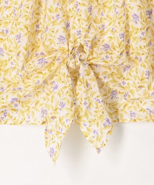 NOLLEY'S LIGHT(ノーリーズライト)の「コットンローンプリントフロントリボンブラウス(シャツ/ブラウス・レディース・グリーン系その他3/イエロー系その他・38)」の20枚目の写真