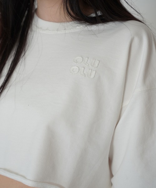 ロゴ刺繍 ボクシー TEE KINO THE KEI（Tシャツ/カットソー