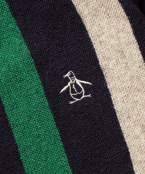 penguin BY MUNSINGWEAR(ペンギン バイ マンシングウェア)の「Penguin by Munsingwear/ペンギン バイ マンシングウェア LINKS STRIPE CARDIGAN カーディガン ロゴ刺繍(カーディガン/ボレロ・メンズ・ブラウン・L)」の10枚目の写真