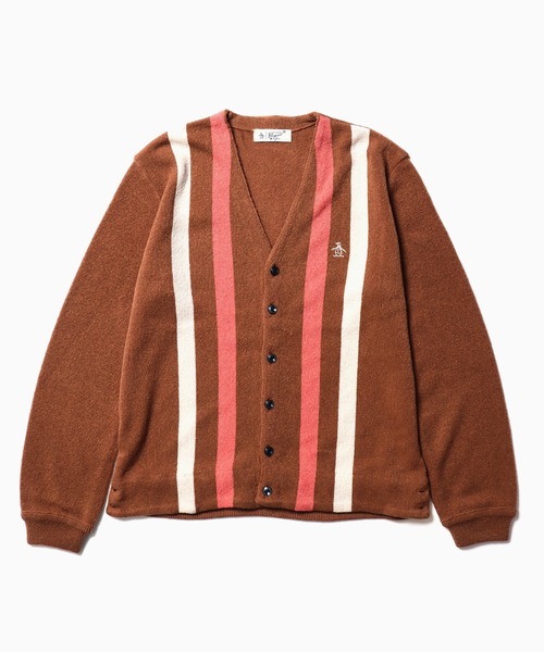 penguin BY MUNSINGWEAR(ペンギン バイ マンシングウェア)の「Penguin by Munsingwear/ペンギン バイ マンシングウェア LINKS STRIPE CARDIGAN カーディガン ロゴ刺繍(カーディガン/ボレロ・メンズ・ブラウン・L)」の11枚目の写真