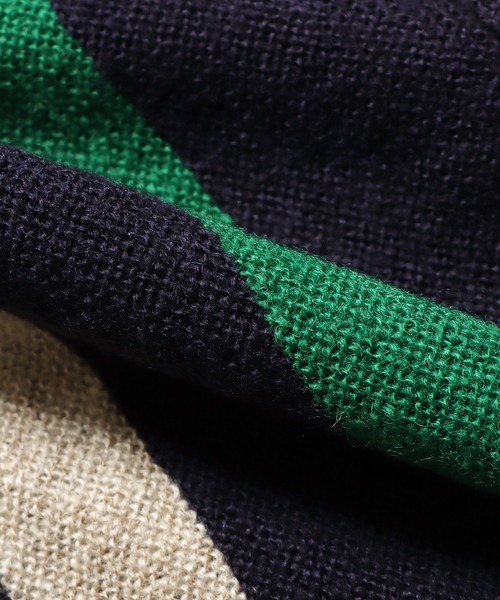 penguin BY MUNSINGWEAR(ペンギン バイ マンシングウェア)の「Penguin by Munsingwear/ペンギン バイ マンシングウェア LINKS STRIPE CARDIGAN カーディガン ロゴ刺繍(カーディガン/ボレロ・メンズ・ブラウン・L)」の4枚目の写真