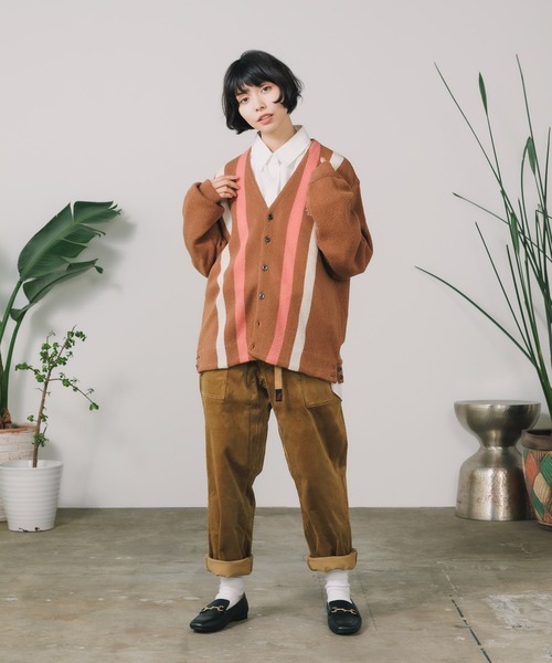 penguin BY MUNSINGWEAR(ペンギン バイ マンシングウェア)の「Penguin by Munsingwear/ペンギン バイ マンシングウェア LINKS STRIPE CARDIGAN カーディガン ロゴ刺繍(カーディガン/ボレロ・メンズ・ブラウン・L)」の14枚目の写真