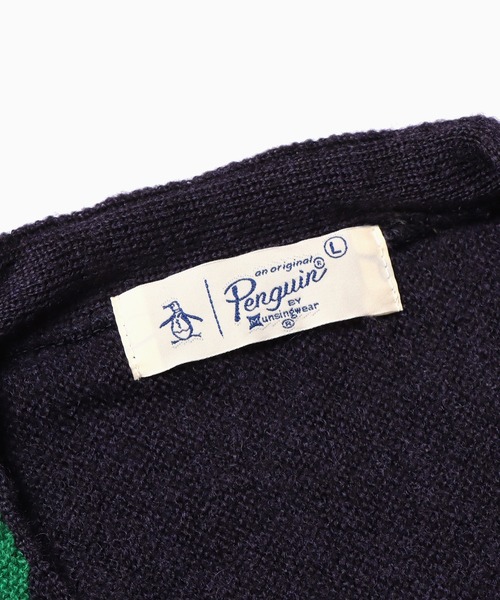penguin BY MUNSINGWEAR(ペンギン バイ マンシングウェア)の「Penguin by Munsingwear/ペンギン バイ マンシングウェア LINKS STRIPE CARDIGAN カーディガン ロゴ刺繍(カーディガン/ボレロ・メンズ・ブラウン・L)」の9枚目の写真