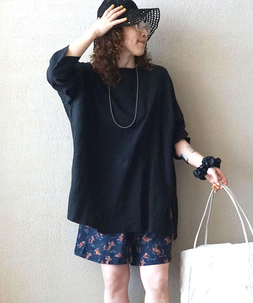 JOURNAL STANDARD LUXE（ジャーナルスタンダード　ラックス）の「《追加》エアリネン Plain-ブラウス（シャツ/ブラウス・レディース・イエロー/バーガンディー/ブラック・FREE）」の7枚目の写真