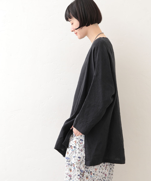 JOURNAL STANDARD LUXE（ジャーナルスタンダード　ラックス）の「《追加》エアリネン Plain-ブラウス（シャツ/ブラウス・レディース・イエロー/バーガンディー/ブラック・FREE）」の10枚目の写真