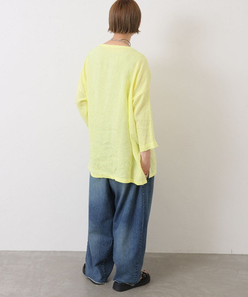 JOURNAL STANDARD LUXE(ジャーナルスタンダード ラックス)の「《追加》エアリネン Plain-ブラウス(シャツ/ブラウス・レディース・イエロー/バーガンディー/ブラック・FREE)」の7枚目の写真