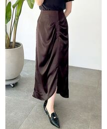 MERCURYDUO | 【WEB限定カラーあり】アシメタックナロースカート(スカート)