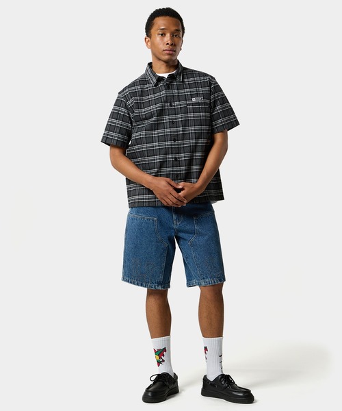 HUF（ハフ）の「MILLENNIUM PLAID OMBRE SHIRT（シャツ/ブラウス・メンズ・ブラウン系その他/ブラック・XL/L/M/S）」の5枚目の写真