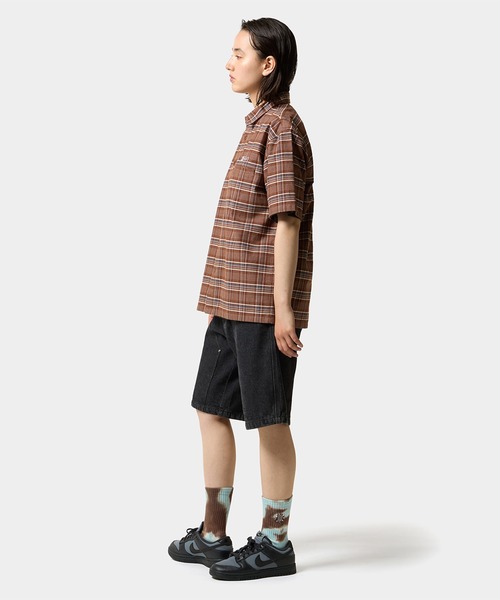 HUF（ハフ）の「MILLENNIUM PLAID OMBRE SHIRT（シャツ/ブラウス・メンズ・ブラウン系その他/ブラック・XL/L/M/S）」の8枚目の写真