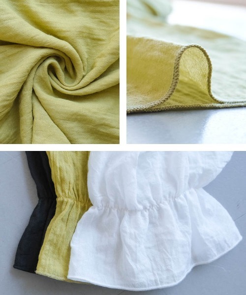 aquagarage（アクアガレージ）の「2wayラッフルフリル襟ブラウス（シャツ/ブラウス・レディース・オフホワイト/ブラック/グリーン系その他・M/L）」の17枚目の写真