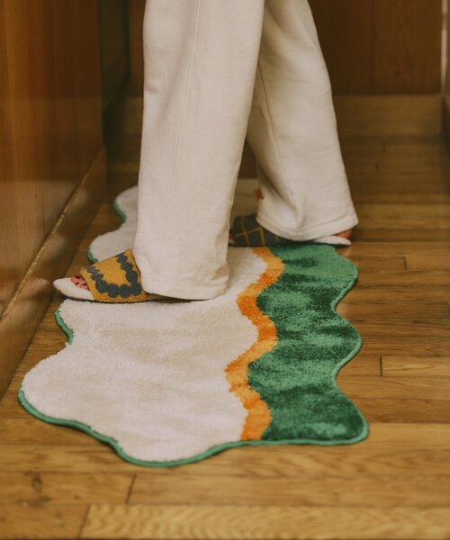 BIRTHDAY BAR（バースデイバー）の「【SAHIR サヒール】Long mat　ロングマット（ラグ/マット・レディース・ネイビー/グリーン・0）」の3枚目の写真