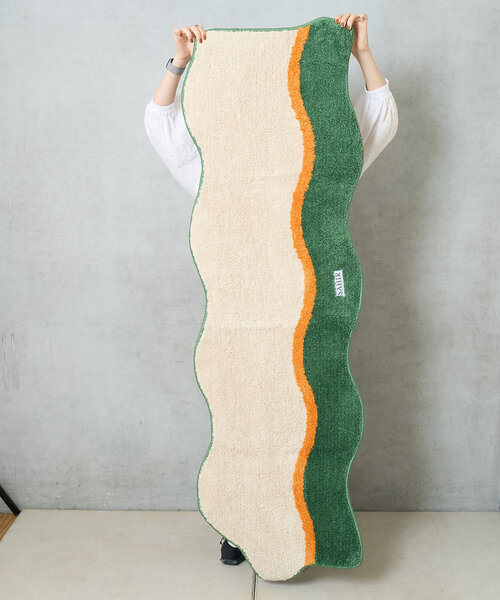 BIRTHDAY BAR（バースデイバー）の「【SAHIR サヒール】Long mat　ロングマット（ラグ/マット・レディース・ネイビー/グリーン・0）」の5枚目の写真