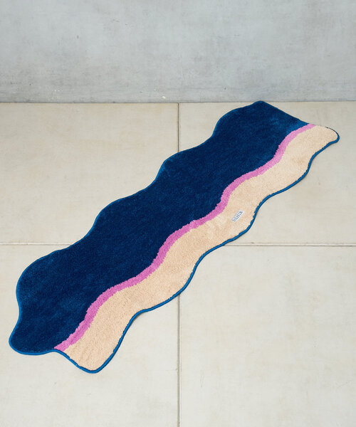 BIRTHDAY BAR（バースデイバー）の「【SAHIR サヒール】Long mat　ロングマット（ラグ/マット・レディース・ネイビー/グリーン・0）」の10枚目の写真