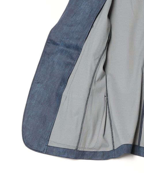 HIGH STREET（ハイストリート）の「COOLﾊｲﾃﾝｼｮﾝﾃﾞﾆﾑﾌﾟﾘﾝﾄ7ﾌﾞｿﾃﾞJK（タンクトップ・メンズ・ネイビー/ブルー・LL/L/M）」の4枚目の写真