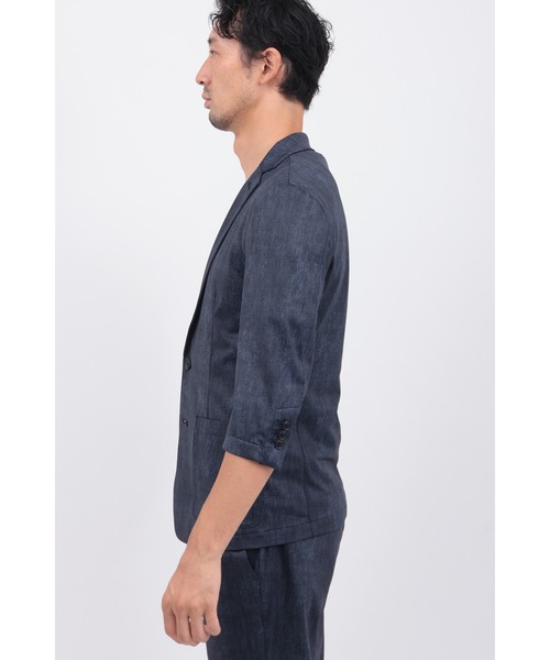 HIGH STREET（ハイストリート）の「COOLﾊｲﾃﾝｼｮﾝﾃﾞﾆﾑﾌﾟﾘﾝﾄ7ﾌﾞｿﾃﾞJK（タンクトップ・メンズ・ネイビー/ブルー・LL/L/M）」の11枚目の写真