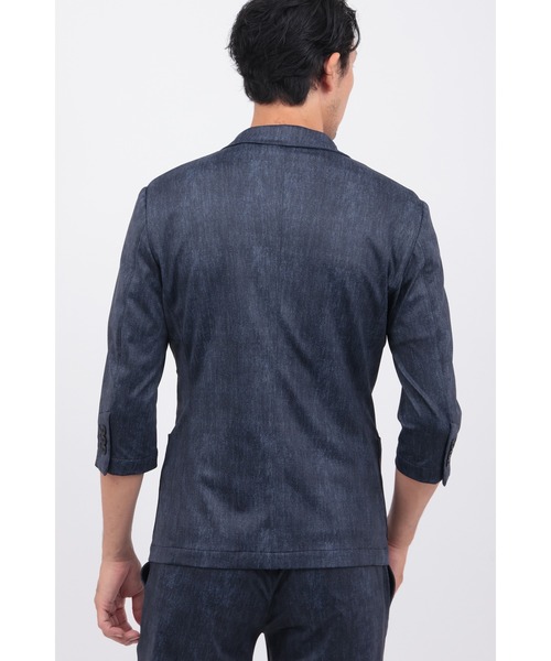 HIGH STREET（ハイストリート）の「COOLﾊｲﾃﾝｼｮﾝﾃﾞﾆﾑﾌﾟﾘﾝﾄ7ﾌﾞｿﾃﾞJK（タンクトップ・メンズ・ネイビー/ブルー・LL/L/M）」の8枚目の写真