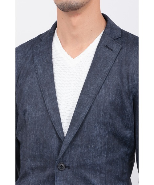 HIGH STREET（ハイストリート）の「COOLﾊｲﾃﾝｼｮﾝﾃﾞﾆﾑﾌﾟﾘﾝﾄ7ﾌﾞｿﾃﾞJK（タンクトップ・メンズ・ネイビー/ブルー・LL/L/M）」の7枚目の写真