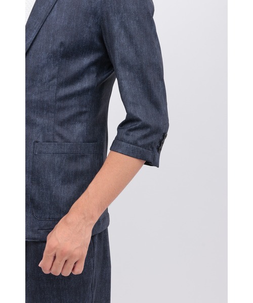 HIGH STREET（ハイストリート）の「COOLﾊｲﾃﾝｼｮﾝﾃﾞﾆﾑﾌﾟﾘﾝﾄ7ﾌﾞｿﾃﾞJK（タンクトップ・メンズ・ネイビー/ブルー・LL/L/M）」の10枚目の写真