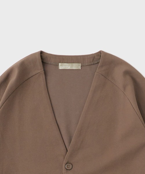 FLISTFIA（フリストフィア）の「FLISTFIA/フリストフィア 3/4 Raglan Cardigan カーディガン（カーディガン/ボレロ・メンズ・カーキ・1/2）」の2枚目の写真