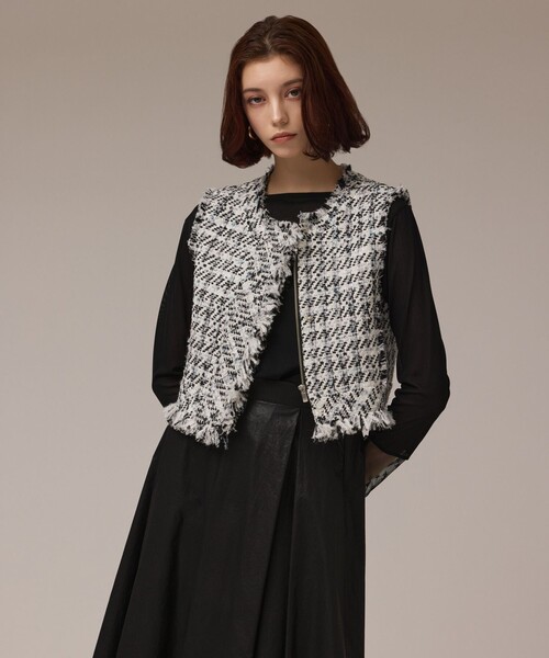 Diagram コンパクトツイードベスト コンパクトツイードベスト（ベスト）｜Diagram（ダイアグラム）の