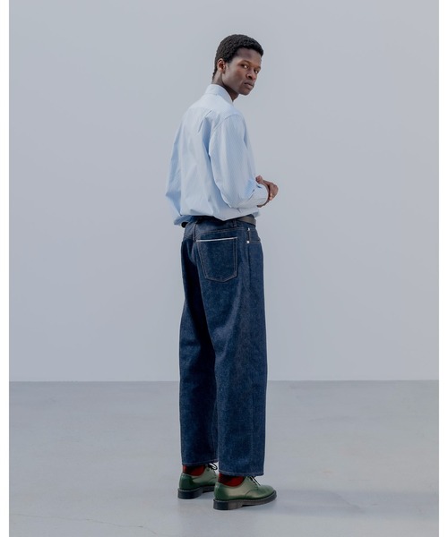 uniform experiment（ユニフォームエクスペリメント）の「RIGID DENIM REGULAR-FIT JEANS（デニムパンツ・メンズ・インディゴブルー・4/3/2/1/5）」の4枚目の写真