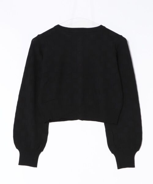 SWINGLE（スウィングル）の「金ボタンリンクスニットカーディガン（カーディガン/ボレロ・レディース・ピンク/ブラック/オフホワイト・FREE）」の4枚目の写真