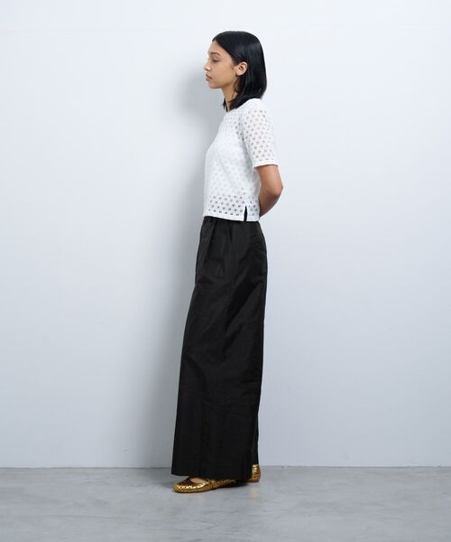 LANVIN en Bleu(ランバンオンブルー)の「シアーレースカットソー(Tシャツ/カットソー・レディース・オフホワイト/ブラック/オレンジ・38)」の12枚目の写真