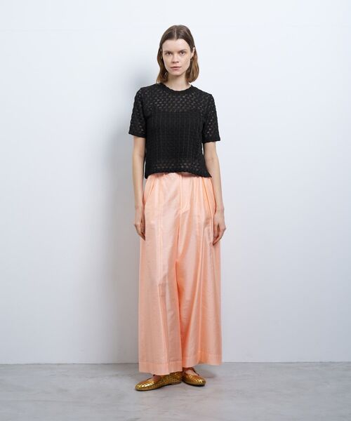 LANVIN en Bleu(ランバンオンブルー)の「シアーレースカットソー(Tシャツ/カットソー・レディース・オフホワイト/ブラック/オレンジ・38)」の18枚目の写真