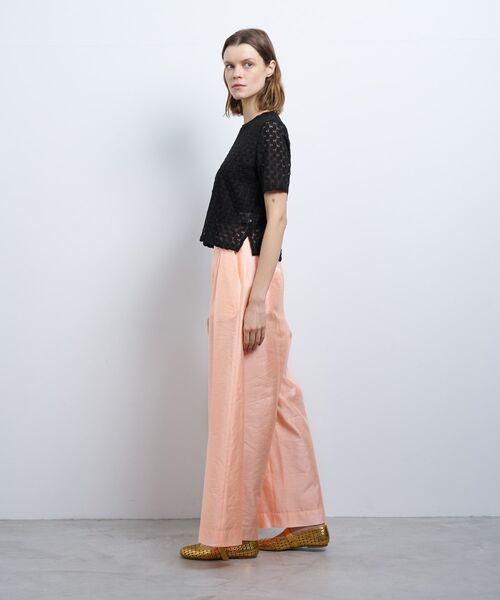 LANVIN en Bleu(ランバンオンブルー)の「シアーレースカットソー(Tシャツ/カットソー・レディース・オフホワイト/ブラック/オレンジ・38)」の19枚目の写真