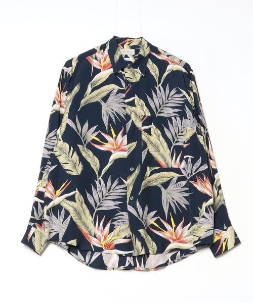 FACTOTUM（ファクトタム）の「【FACTOTUM】Botanica Round Hem Shirt（シャツ/ブラウス・メンズ・ネイビー/ベージュ・46）」の15枚目の写真