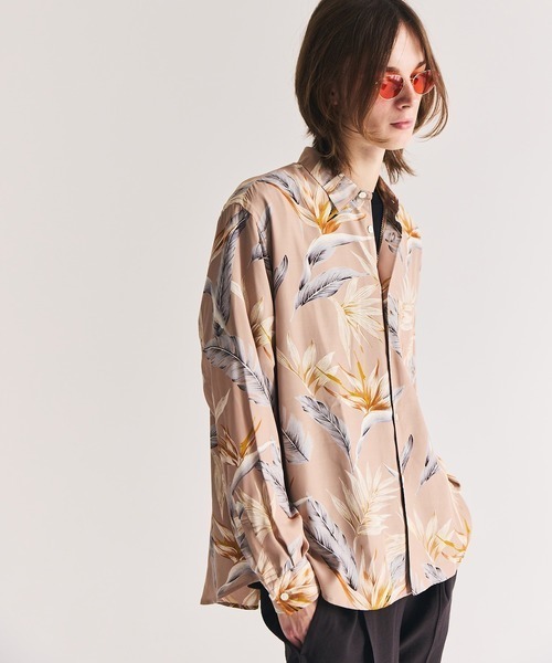 FACTOTUM（ファクトタム）の「【FACTOTUM】Botanica Round Hem Shirt（シャツ/ブラウス・メンズ・ネイビー/ベージュ・46）」の4枚目の写真