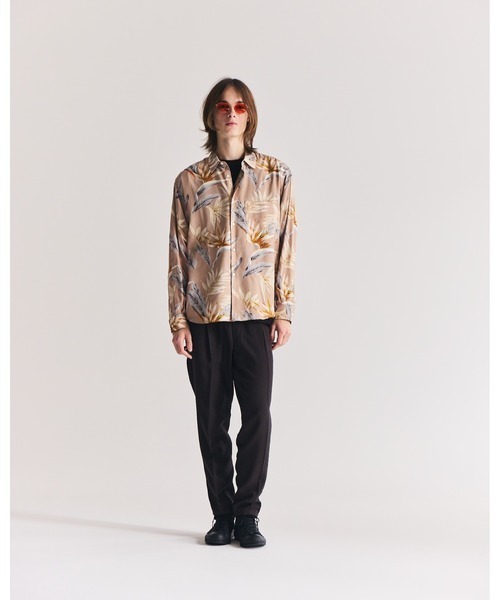 FACTOTUM（ファクトタム）の「【FACTOTUM】Botanica Round Hem Shirt（シャツ/ブラウス・メンズ・ネイビー/ベージュ・46）」の5枚目の写真