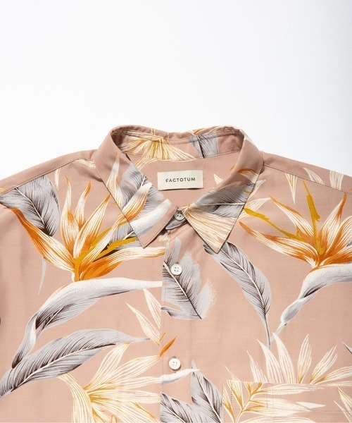 FACTOTUM（ファクトタム）の「【FACTOTUM】Botanica Round Hem Shirt（シャツ/ブラウス・メンズ・ネイビー/ベージュ・46）」の9枚目の写真