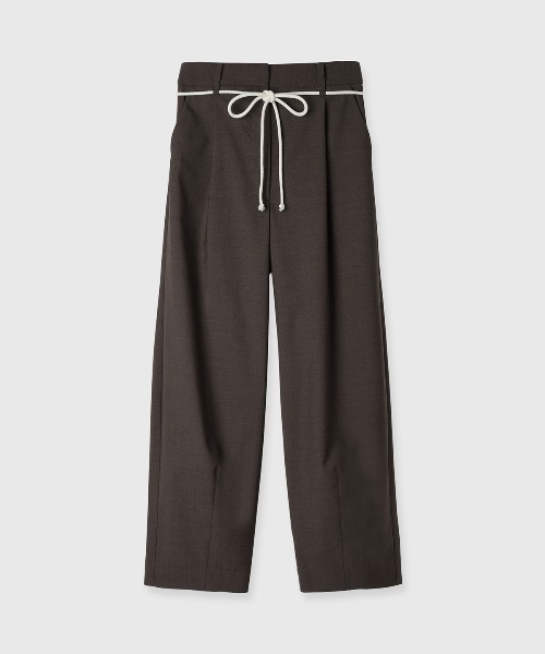 CREDONA(クレドナ)の「THE BARREL TROUSERS/バレルトラウザーズ(スラックス・レディース・ライトベージュ/ブラウン・0/1)」の7枚目の写真