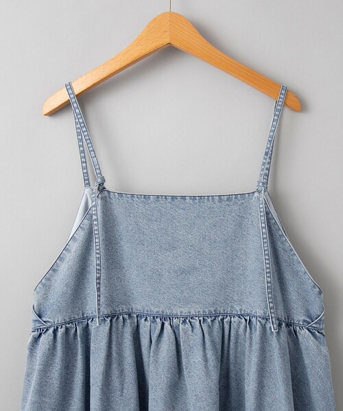 coen（コーエン）の「コットンレーヨンデニムキャミワンピース（ワンピース・レディース・コバルトブルー/ネイビー/ライトグレー・M/L）」の22枚目の写真