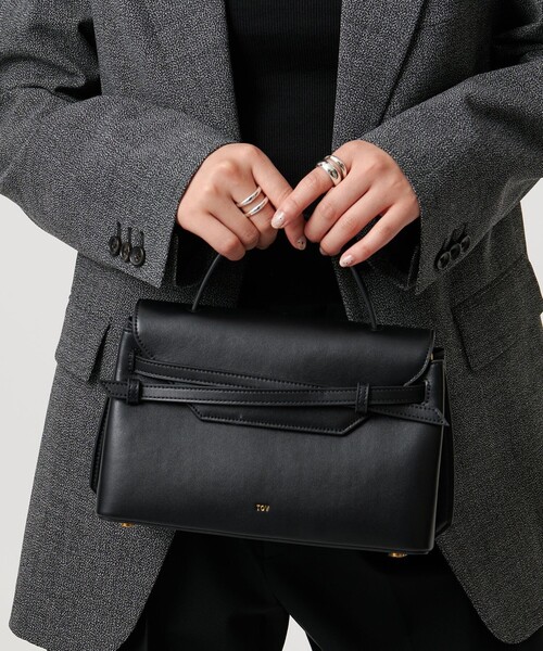 tov(トーヴ)の「<TOV>MIMI SMT バッグ(ハンドバッグ・レディース・ブラック/ベージュ・FREE)」の2枚目の写真