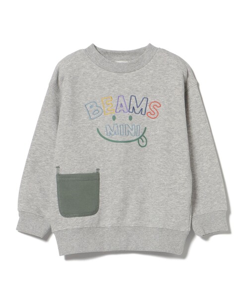 BEAMS mini（ビームスミニ）の「スマイル 刺繍 スウェット 2025FW（90～130cm）（スウェット・キッズ・ホワイト系その他5/ライトグレー/ネイビー/パープル系その他3・120/110/130/90/100）」の22枚目の写真