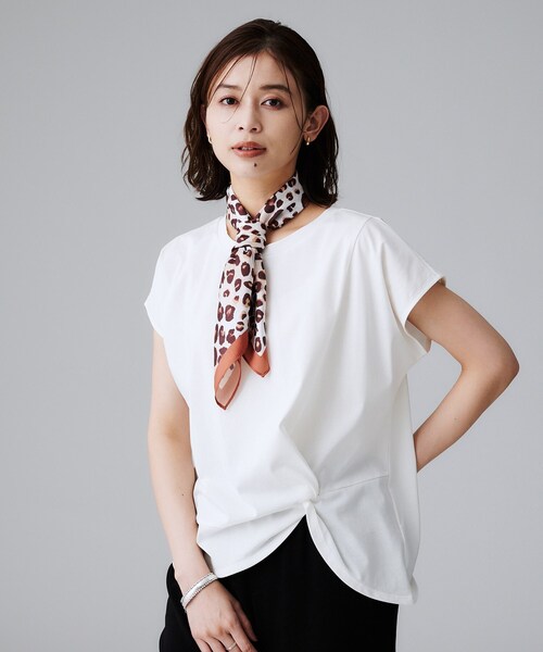 【洗える/Tシャツ】ツイストプルオーバー