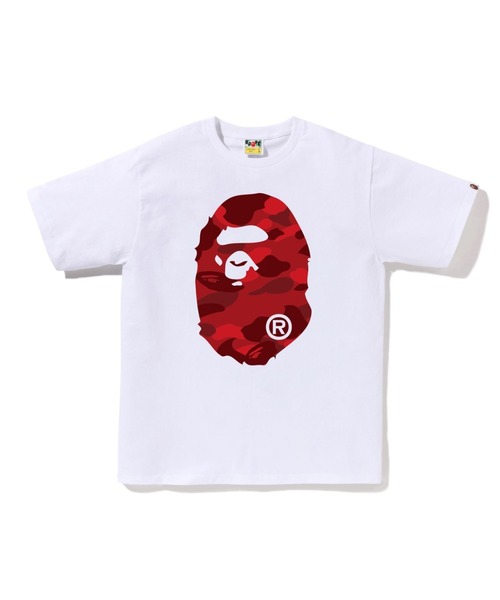 A BATHING APE（アベイシングエイプ）の「COLOR CAMO BIG APE HEAD TEE（Tシャツ/カットソー・メンズ・ホワイト×レッド/ホワイト×パープル/ホワイト×ネイビー/ブラック×レッド/ブラック×パープル/ブラック×ブルー・X-LARGE/XX-LARGE/LARGE/XXX-LARGE/MEDIUM/SMALL）」の2枚目の写真