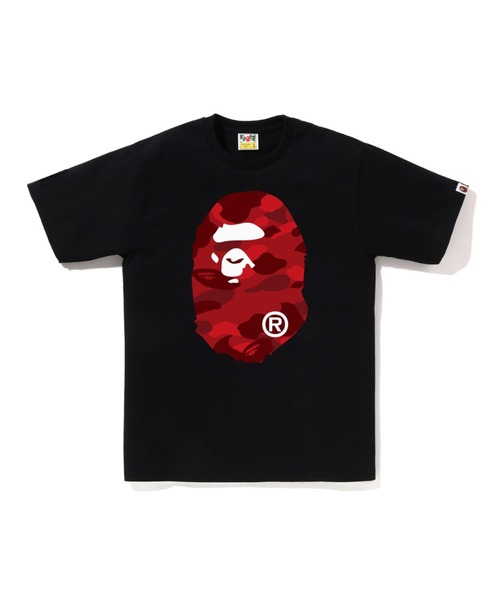 A BATHING APE（アベイシングエイプ）の「COLOR CAMO BIG APE HEAD TEE（Tシャツ/カットソー・メンズ・ホワイト×レッド/ホワイト×パープル/ホワイト×ネイビー/ブラック×レッド/ブラック×パープル/ブラック×ブルー・X-LARGE/XX-LARGE/LARGE/XXX-LARGE/MEDIUM/SMALL）」の6枚目の写真